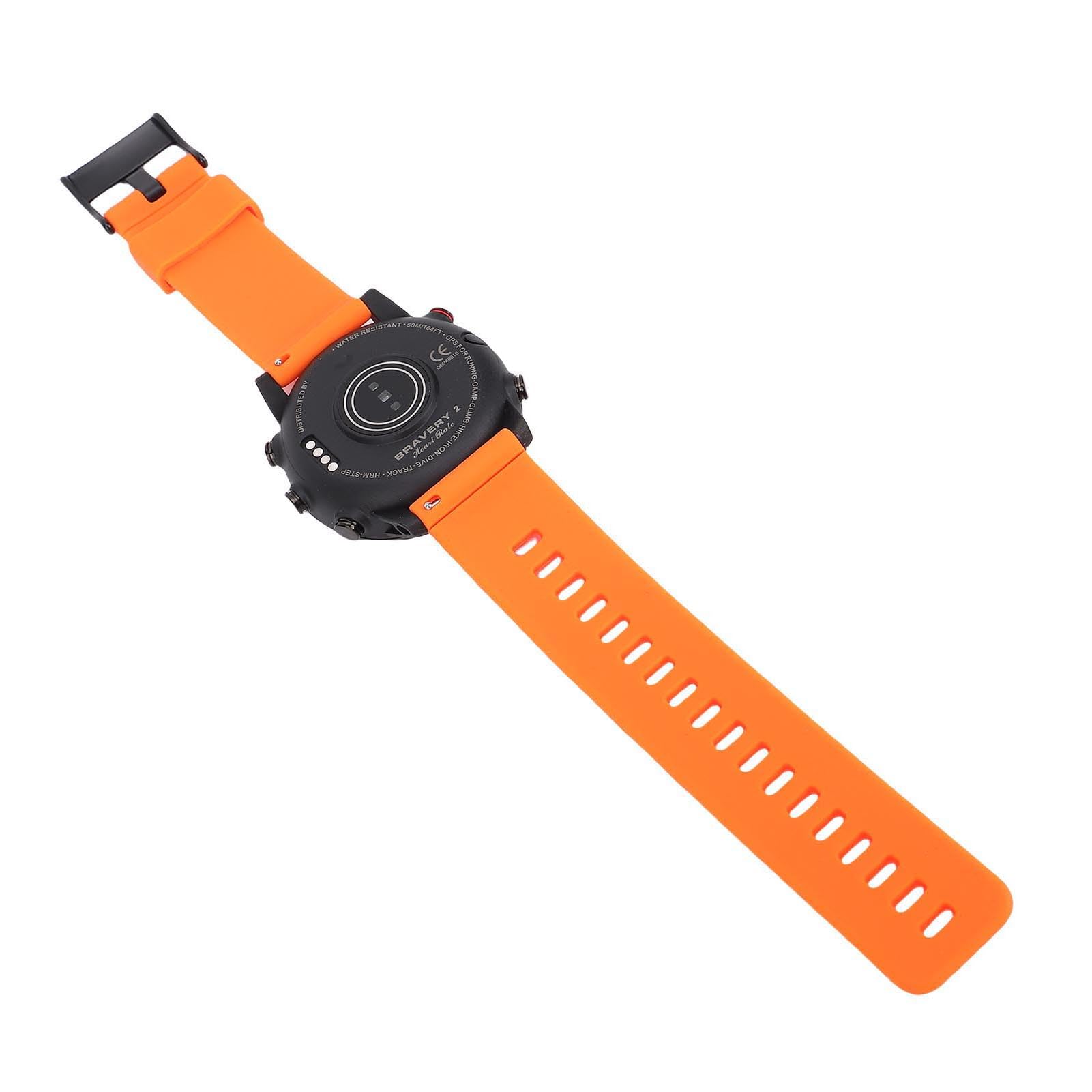 Brrnoo Orologio Uomo 44mm Lega Rotonda 50M con Avvisi Messaggio per Fitness