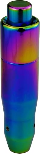 Miniatura 7 de Lunsom Pomo de palanca de cambios automático de metal para automóvil con botón de aleación de aluminio, manija de palanca de cambios larga para la