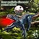 Lotvic Ferngesteuerter Dinosaurier Spielzeug, Elektronik T-Rex Dino Spielzeug mit Sprühen, Lichtern, Brüllen und Gehen, RC Dino Roboter, Geschenk für Jungen und Mädchen