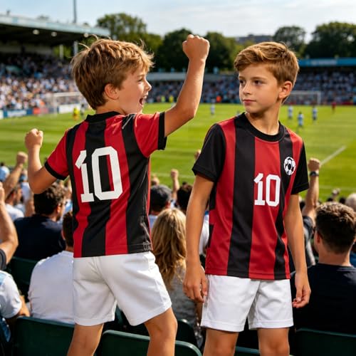 Image of Soccer Jersey Kids Boys Argentina Jersey Shirt Soccer Boys Tshirts Round Neck Short Sleeve Top