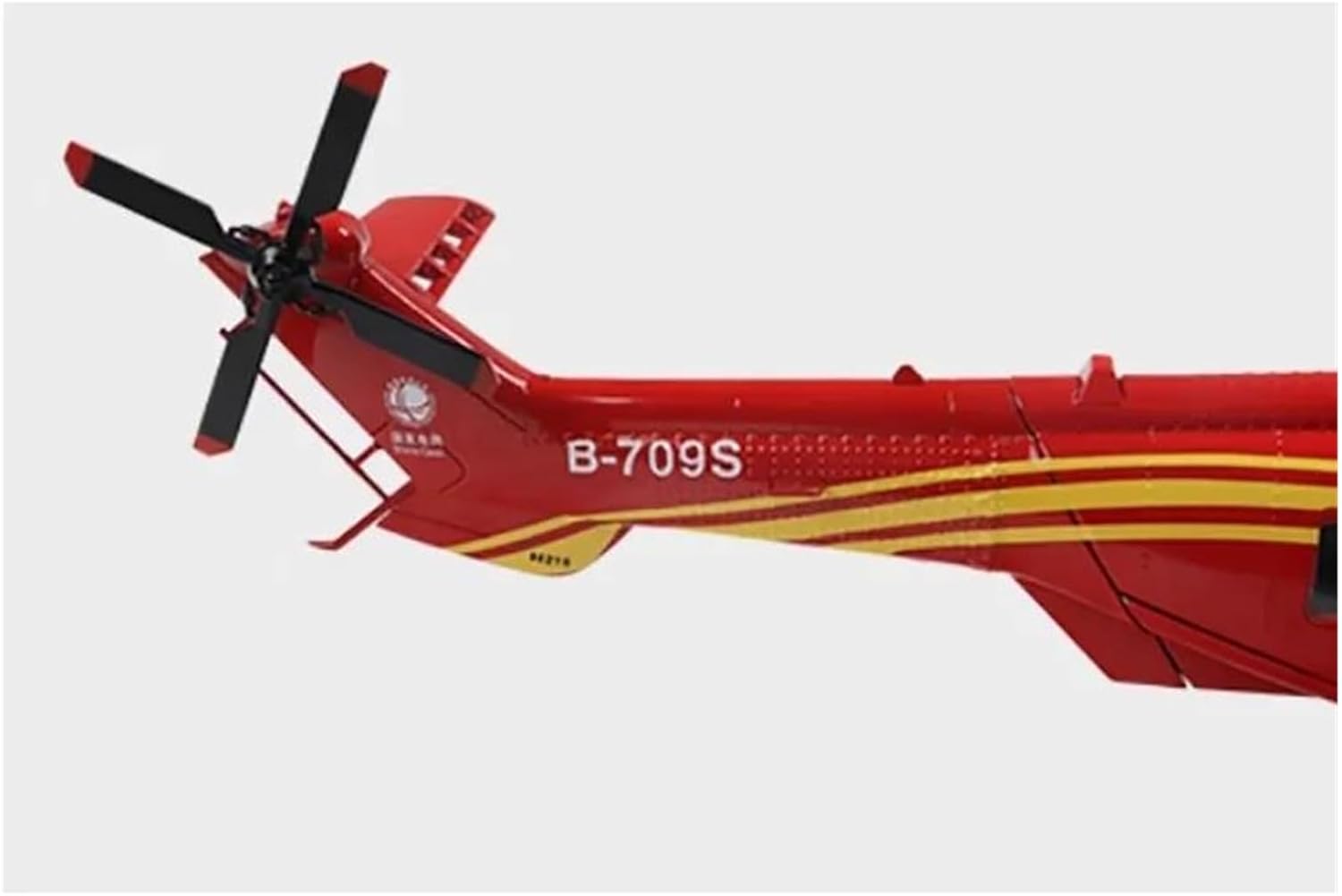 1/32 for EC215 Helicopter Alloy Airplane Decoration Simulation Model Red Miniature Model Scale Metal Airplane