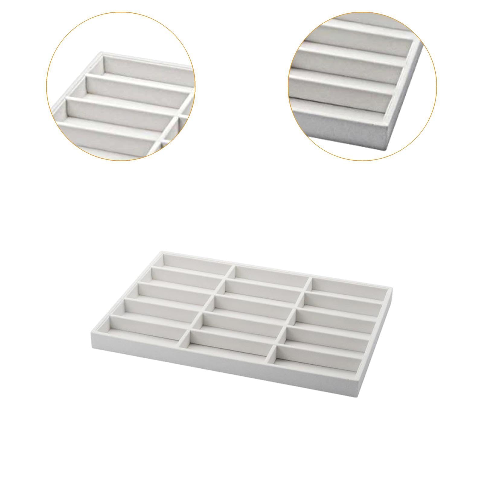 Brillenaufbewahrungskoffer, Brillenvitrine, Leichter Sonnenbrillen-Organizer für Theken, Vitrinen, Geschäfte, Beige