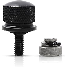 FOVPLUE Quick-Release Fender Seat Hardware Kit,1/4&Prime;-20 Thread Seat Bolt/Screw and Nut Kit for Harley Softail FLT Touring Road Glide Road King Street Glide Electra Glide Sportster XL Dyna,Black
