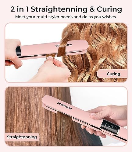 PRITECH Flat Iron Hair Straightener — alternate angle