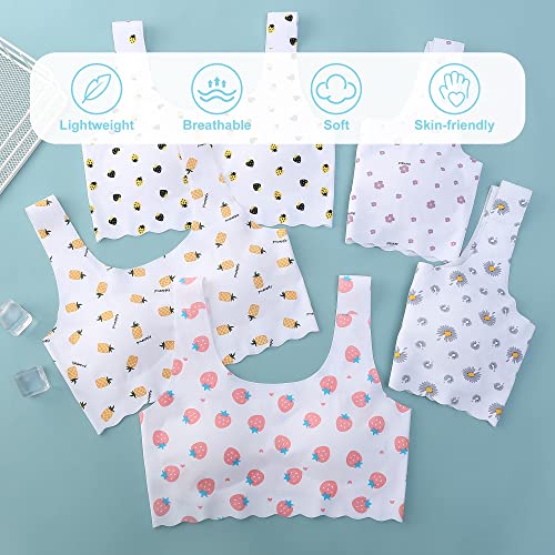 2 Pack Girls Seamless Training Bra Cami Lightly Padded Sports Bras with Removable Padding4