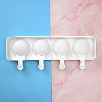 Vista 7 de Molde de silicona para paletas de helado, molde de silicona suave y liso para bricolaje, hecho en casa, helado, caramelo, pastel, molde Tipo 19