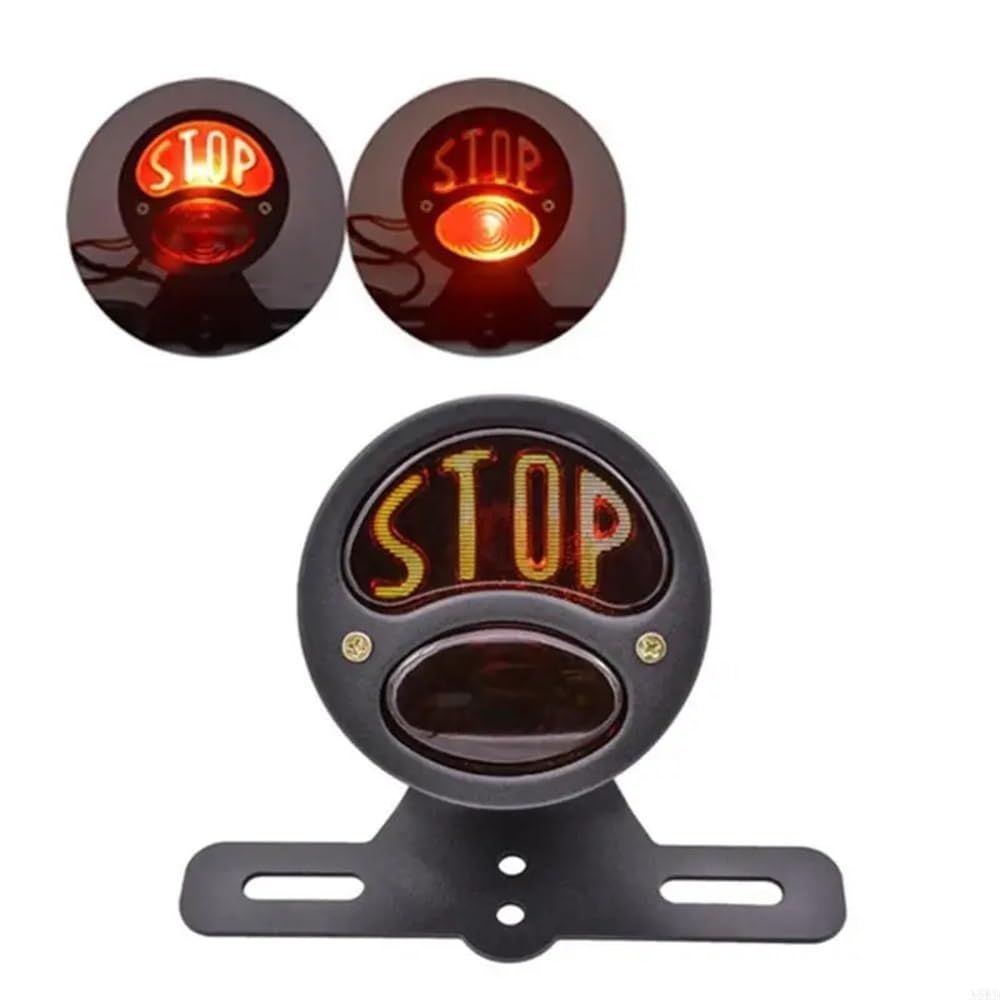 Faro Posteriore Stop Running Luce targa a LED universale per moto, fanale posteriore, luce freno