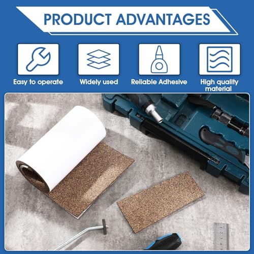 Image of Sumind 1 Pcs Cork Rubber Vise Jaw Lining Thick Soft Vise Jaw Pads
