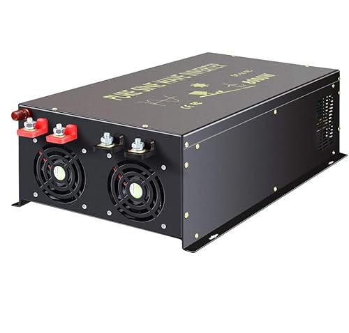 Image of WZRELB 8000W 12V AC to 120V DC Pure Sine Wave Solar Power Inverter - RV, Camping, Solar System