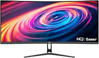 Monitor Gamer 34' Curvo 1ms, 165Hz, UltraWide (QHD) - 3440x1440 AMD FreeSync, HDMI, DP, HQ Premium HQ34C16 Bivolt