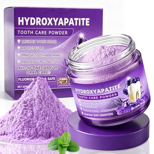 30ml Dientes Morado Para Blanquear en Polvo, Polvo Dental Morado, Blanqueador Dental Polvos, Eliminar Manchas En Los Dientes, Para una Sonrisa Radiante y Aliento Fresco, Para Todo Tipo de Diente