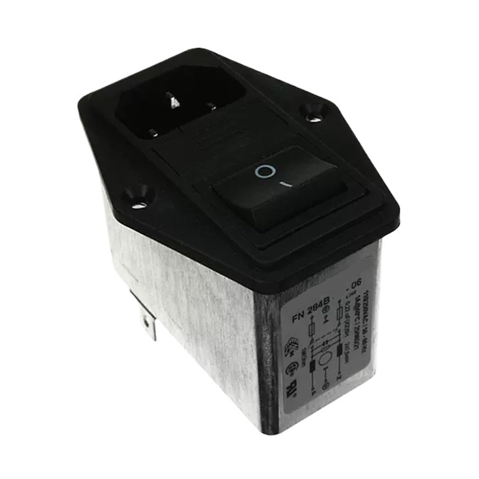 Filtro de potencia enchufe FN284B-2-06 2A para proteger equipos de audio