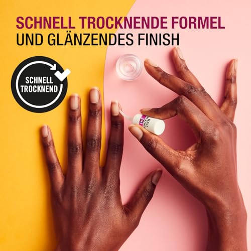 Manhattan Nail Treatment 2in1 Strengthening Base Coat, transparenter Nagellack zur Kräftigung der Nägel, 12 ml