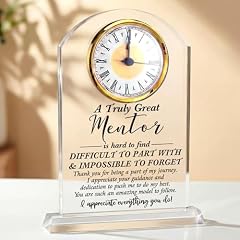 Wenqik Mentor Gift Thank You Gifts Clock Acrylic Best Mentor Gifts for Women Men Appreciation Clock photo Wenqik Mentor Gift Thank You Gifts Clock Acrylic Best Mentor Gifts for Women Men Appreciation Clock