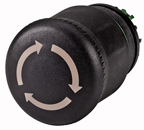 Preisvergleich Produktbild Eaton 150649 Stopp- / Halt-Taste, Schwarz mit Grünen Schaft, Drehentriegelt