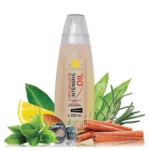 Puissante Huile Anti-Cellulite aux Huiles Essentielles 200 ml Minceur Professionnelle Pénètre 6 fois mieux qu'une Crème Anti Cellulite pour 6 x Plus de Résultats Prévention Vergetures