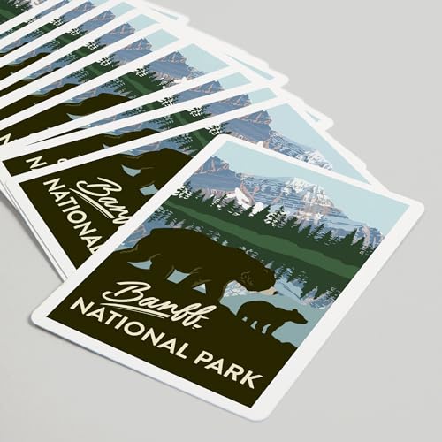Baraja de póker Banff Canada Osos 52 cartas miniatura 5