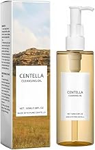 Centella Cleansing Oil,Natural Oil Cleaner,Skin Care Remover Oil,Korean Centella Oil Cleanser,with 10 Pieces of Makeup Removal Cotton,for Gentle Makeup Removal,Deep Cleansing of Pores,for All Skin