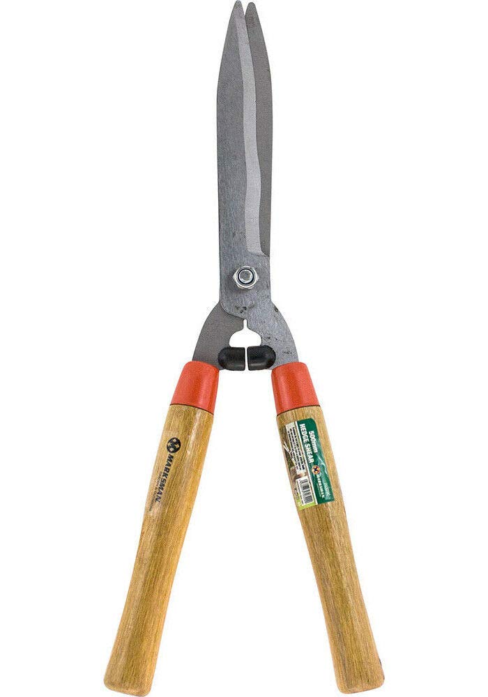 Bargains-Galore Multicolor 500Mm Hedge Shears - Gardening, Grass, Wooden Handles, Edging, Lawn Cutter, Trimmer | Sharp Efficent Blade | Durable, Long Lasting