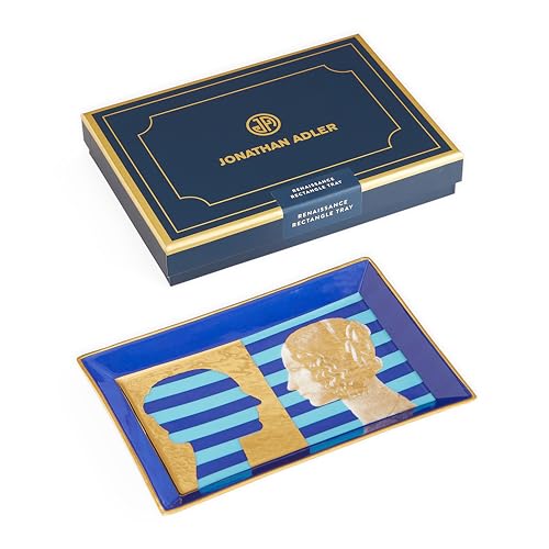 Plateau rectangulaire Renaissance Jonathan Adler en porcelaine