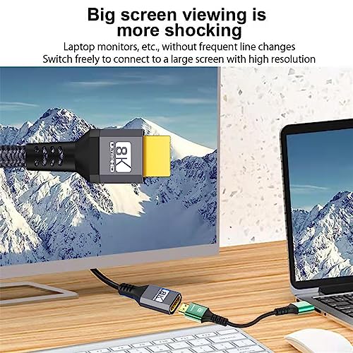 NFHK HDMI 2.1 UHD 8K Extension Cable Male to Female Ultra-HD 8K 60hz 4K 120hz Cable 48Gbs with Audio 3D HDMI Cord 50CM - Image 2