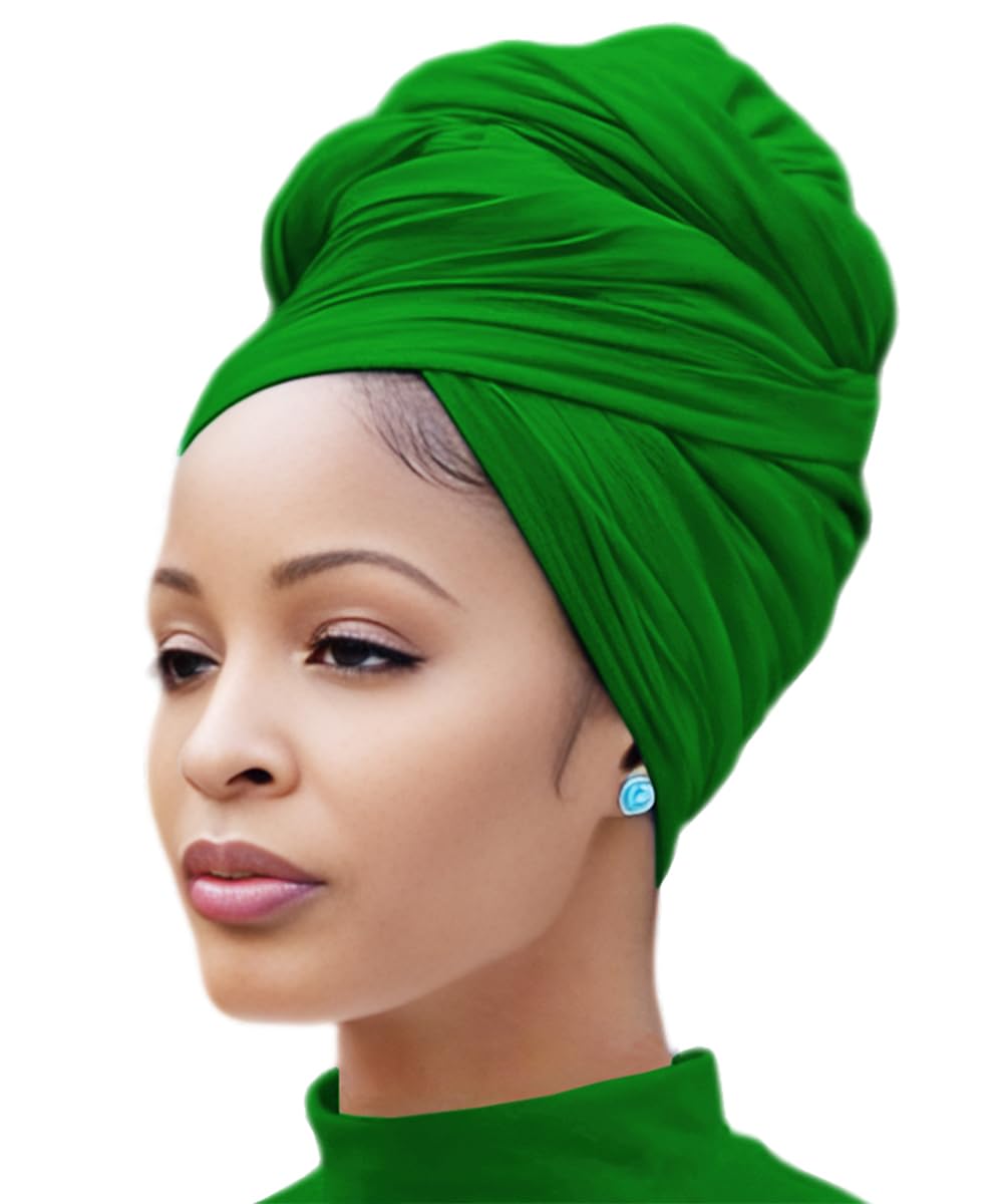 Head Wraps for Black Women Stretch Headwraps Large Hair Wraps Hijab Scarves for Muslim Head Scarf Turban Headbands