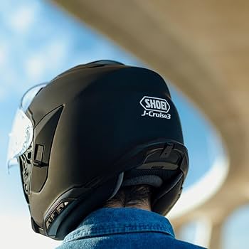 Amazon.com: SHOEI J-Cruise 3 Open Face Motorcycle Helmet : Automotive