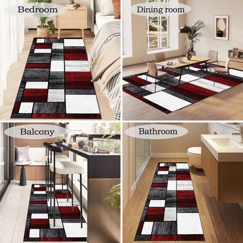 Tapis de couloir géométrique anti-poussière pour protéger le sol - 6