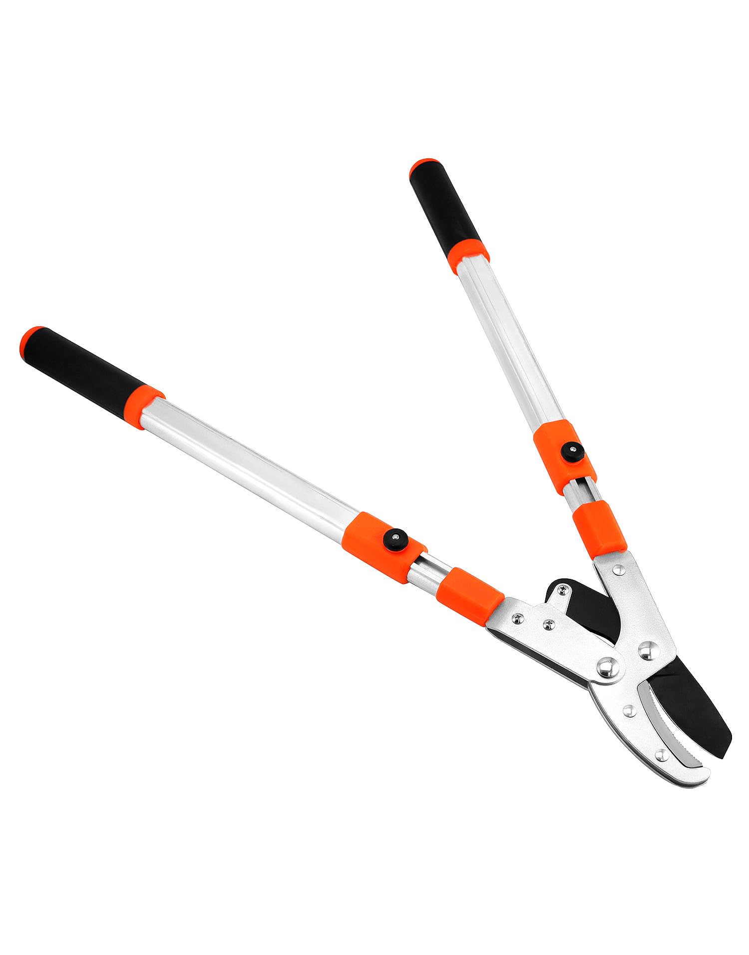 QWORK® secateur telescopique 66-103CM, acier allié SK5, ouverture maximale 10 cm