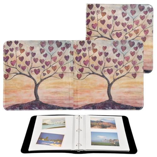 Álbum de Fotos FLildon con Cubierta de Cuero PU, 40 Páginas Adhesivas, Anillado, Tamaño 8x10, Scrapbook DIY miniatura 2
