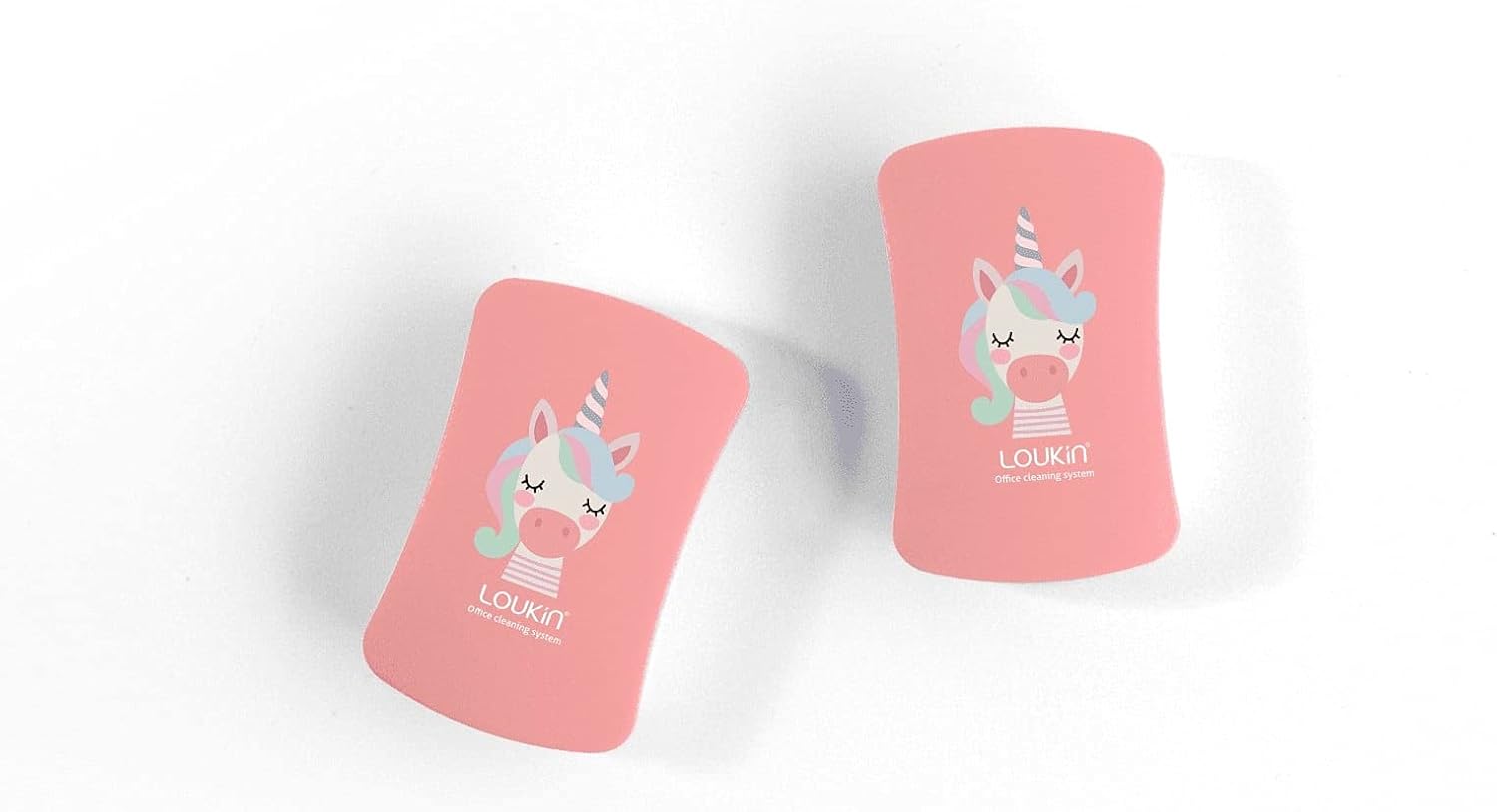 LOUKIN 2 Pcs Kid Magnetic Dry Erase Erasers, Mini Whiteboard Eraser, Small Glass Board Eraser for Classroom, Home, Office, 2.17"x1.38"x0.59"(Pink) : Office Products