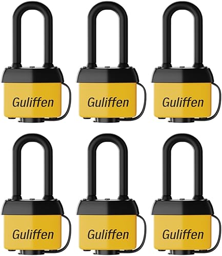 Candado de acero laminado resistente a la intemperie con la misma llave, candado para exteriores con grillete largo para puerta, valla, cobertizo, disponible en Yaxa Colombia