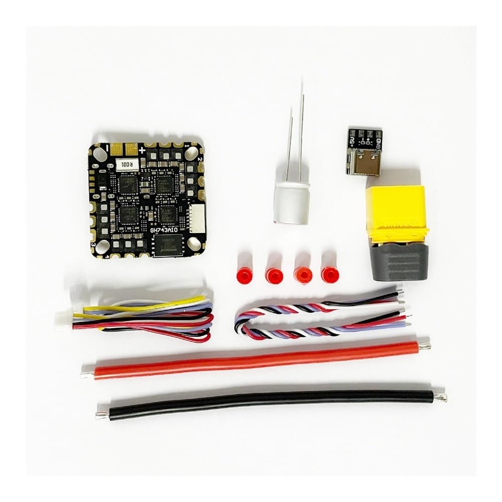 GH743AIO-HD kontroler lotu ICM-42688-P 5V 2,5A BEC Baro OSD 128MB AM32 40A 3-6S 4in1 bezszczotkowy ESC odpowiedni do drona RC FPV (GH743AIO-HD 50A)