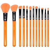 MODA 12 PC Neon Kit - Includes face & eye brushes (Orange)