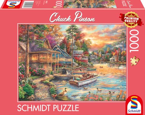 SC58553 Puzzle 1000 pièces paysage lacustre 69 3 x 49 3 cm - vue 5