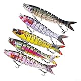 Motif de natation en forme de S : la construction segmentée génère une posture de natation active en forme de S qui incite les gros poissons à frapper dans des conditions variées.