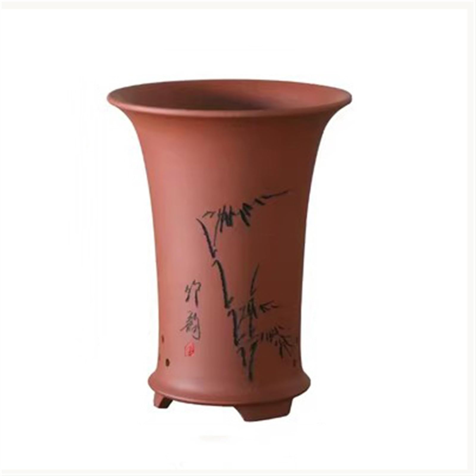 XPSHP25112 indoor plant pot Plant Pots Orchid Alabaster Ceramic Flower Green Cultivation Planters for Indoor Outdoor Garden Office Home For balcony decoration(Red)