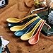 Evanda Soup Spoon, ECO Friendly Dinner Spoon,Made of Food Grade PP, BPA Free,Easy Clean,Dishwasher Safe Set of 12(Mix Color)
