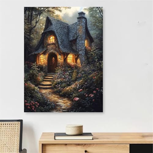 Paint by Numbers forêt contre le stress trousse de peinture adulte cadre