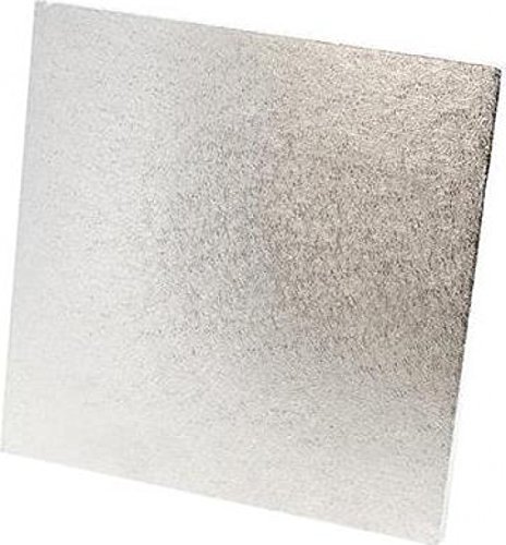 Tala Plateau à gâteau carré 30 x 30 cm – Extra solide 12 mm Cake Drum avec film argenté – Pour gâteaux lourds