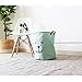 JameStyle26 Cesto plegable para la colada, para habitación de los niños, sala de estar, baño, cesta de oso (verde menta)