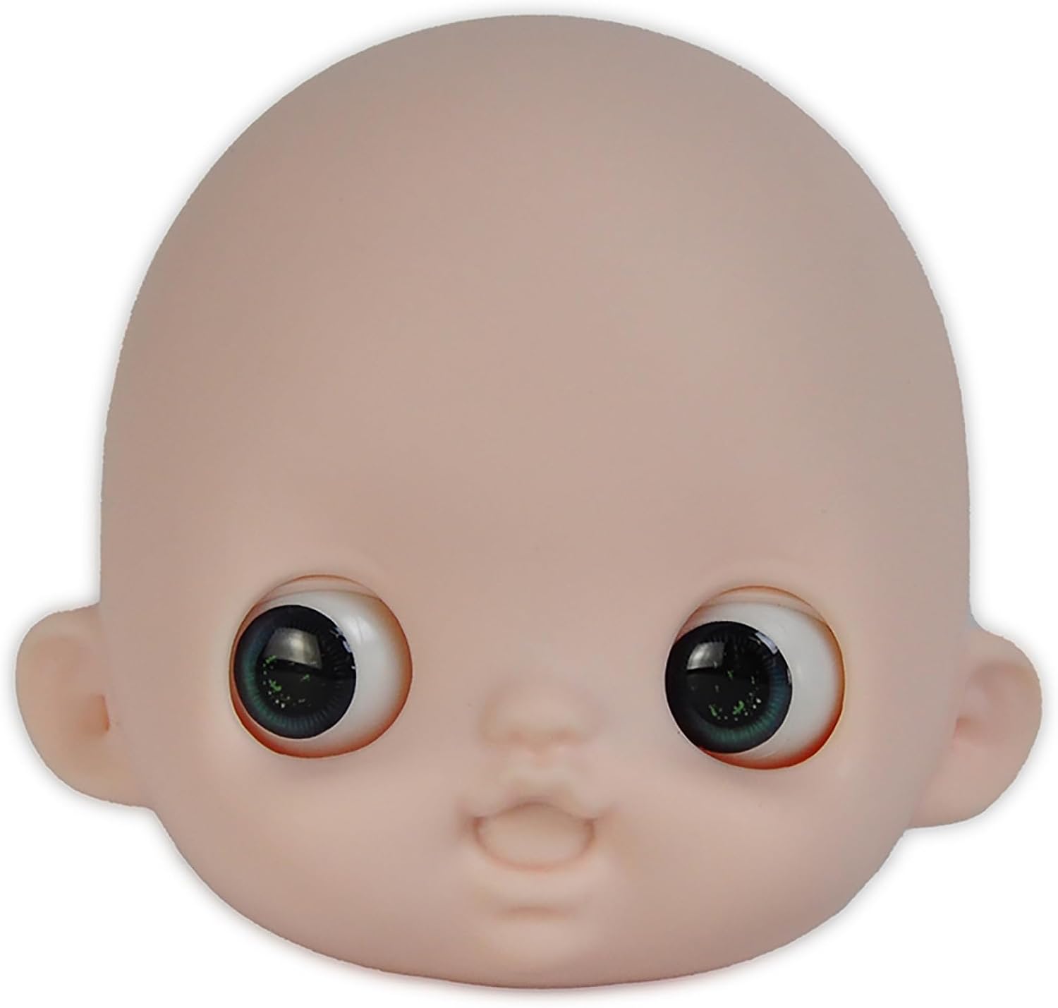 YMY Ob11 Whole Head Makeup with Glass Eyes for Obitsu Joint Doll Toys 1/12 BJD Head Accessories
