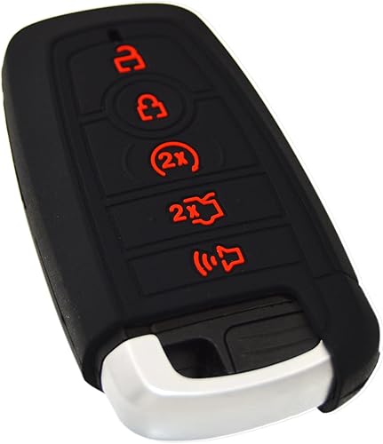 Miniatura 9 de Funda protectora de silicona para llavero Ford Mustang Fusion Raptor F150 F250 Explorer Expedition Bronco Lincoln Aviator Corsair