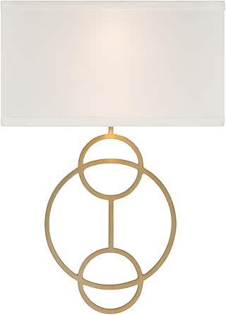 Crystorama Laurel 2 Light Vibrant Gold Sconce