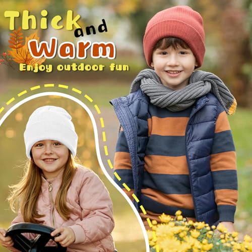 Image of ZOORON Toddler Beanie Boys Girls Beanies Kids Winter Hats Children Knit Cap