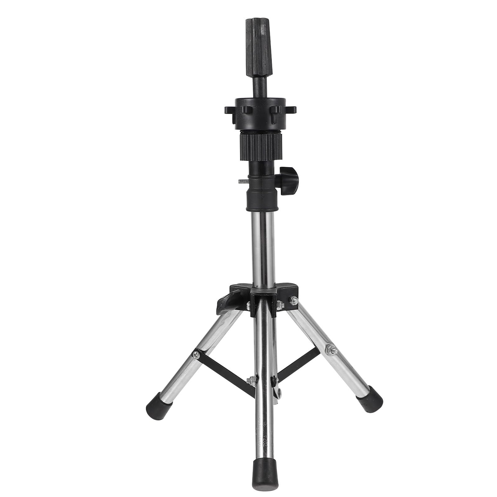 Support à postiche en acier inoxydable avec base antidérapante et tête ronde pour salon