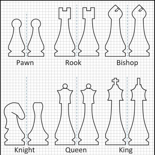 Image of 2.2 Inch Wooden Chess Pieces Set (32 Pieces) | Handmade Smooth Finish Wooden Chessmen for Replacement Use | Chess Pieces Only, Chess Coins only, Ideal for Teens and Adults