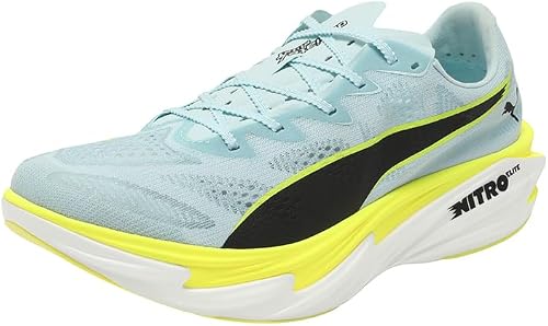 PUMA Mens Deviate Elite 4 Road Running Shoes Hyrox Pink 9 UK - 1