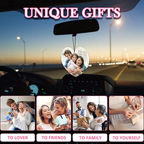 Custom Air Freshener For Car - Double Sided Photo Personalized Air Freshener For Car With Multiple Fragrances Decorations For Wardrobe, Bathroom,Hanging Ornaments (Unique Scented Gift) (Heart) #TOP6