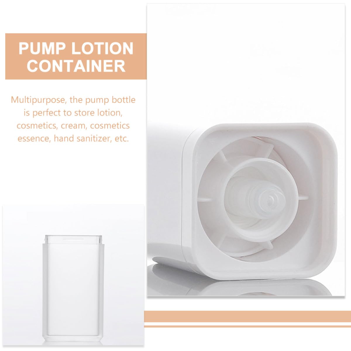 Mikikit Flaconi Pompa Airless 50Ml Set da 3 Contenitori da Viaggio Ricaricabili per Lozioni e Creme Flaconi Portatili Multiuso in Materiale Sicuro per Cosmetici e Prodotti per la Pelle